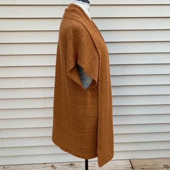 Universal Thread - Open Front Longline Blanket Cardigan - OS (Mustard Yellow) - Picture 4 of 16